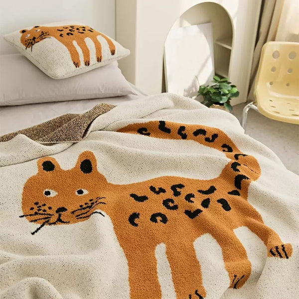 Tiger Microfiber Blanket