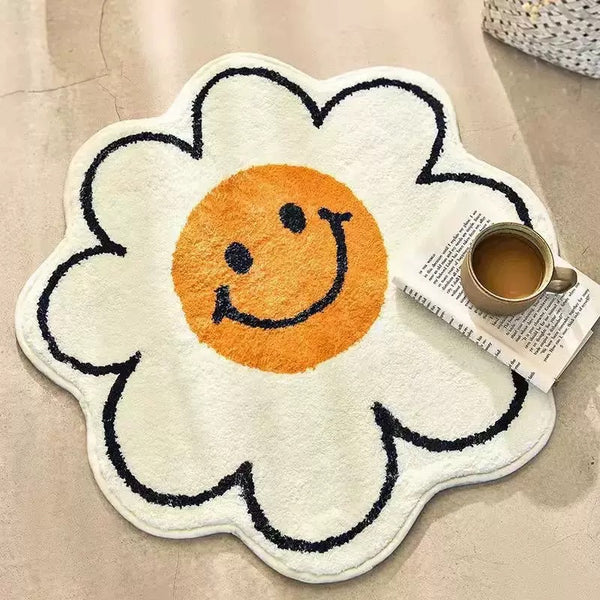 Ultra Soft Plush Carpet | Smiley Face