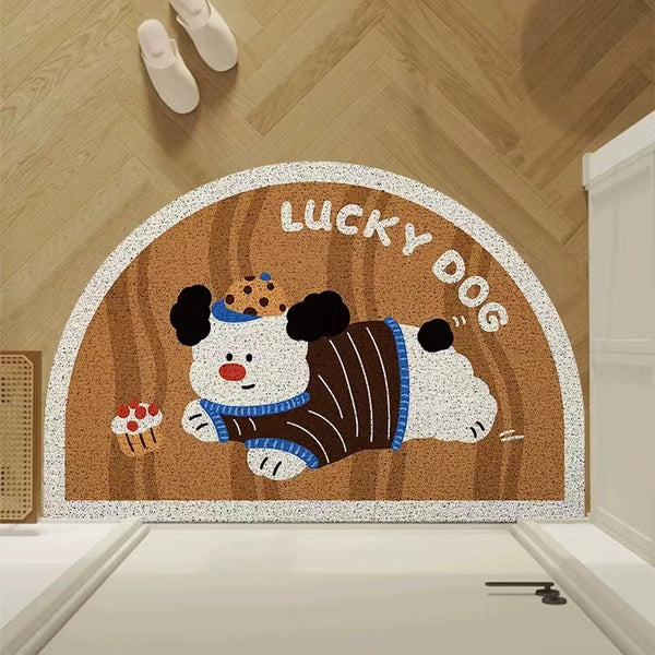 Cartoon Puppy ｜ Non-Slip Silk Loop Doormat