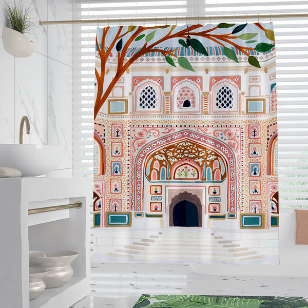 Nordic Style Coastal Wind Bath Curtain