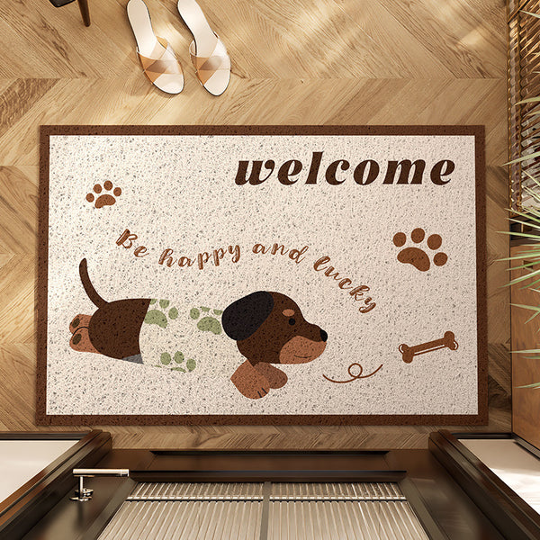 Cartoon Puppy ｜ Non-Slip Silk Loop Doormat