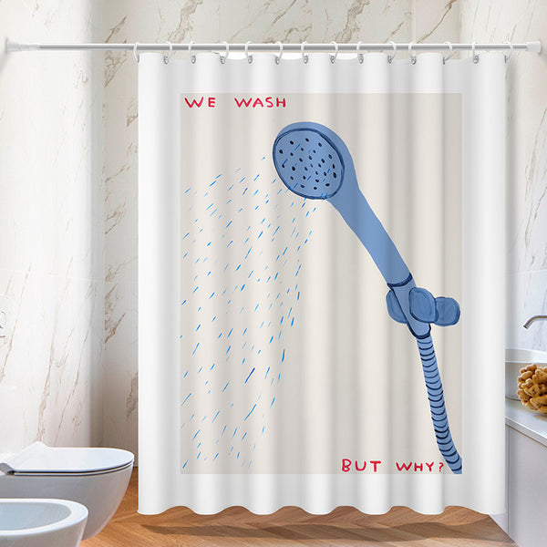 Nordic Style Coastal Wind Bath Curtain