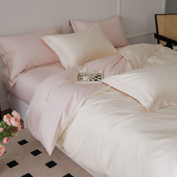 White Peach Cheese ｜ Long-staple Cotton Bedding Set