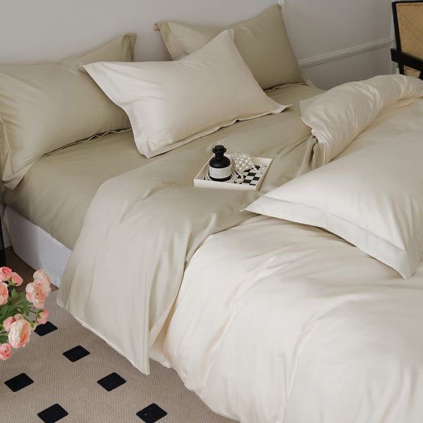 Milk Cocoa｜ Long-staple Cotton Bedding Set